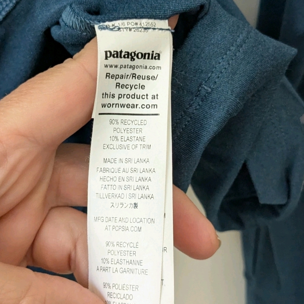 Patagonia Pack Out Pullover Sweatshirt In Tidepool Blue - Picture 6 of 7
